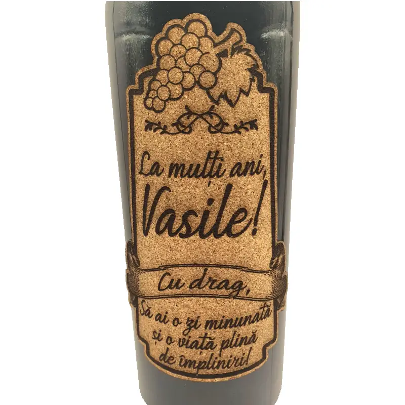 La multi ani vasile, editie limitata, vin rosu cabernet sauvignon, demisec, 750ml, 13.5% alcool